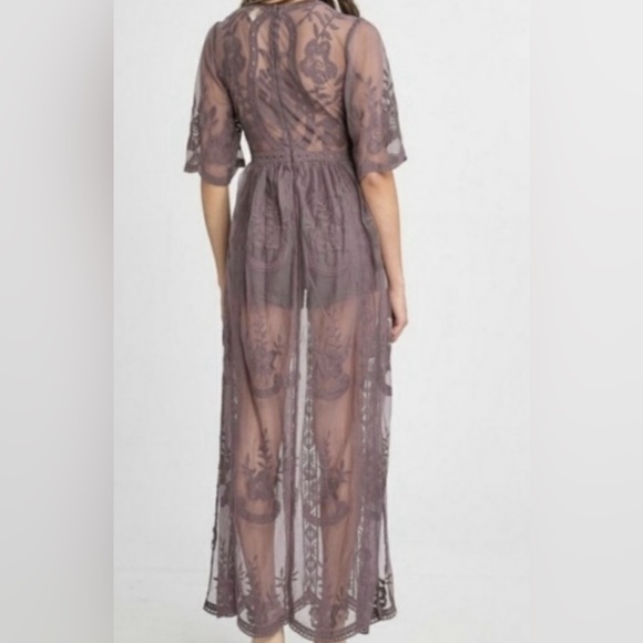 Wishlist Lace Maxi Romper, Size Large. NWOT. - Picture 4 of 5